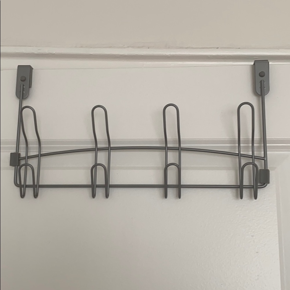 Silver Over the Door Hanging Rack